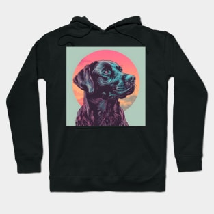 Retro Labrador Retriever: Pastel Pup Revival Hoodie